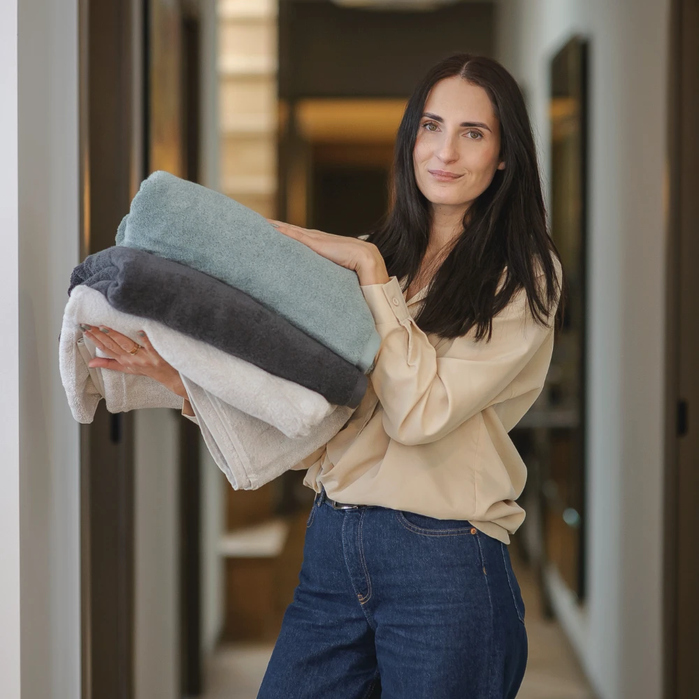 Superweiches Handtuch aus Bio-Baumwolle - Dark grey