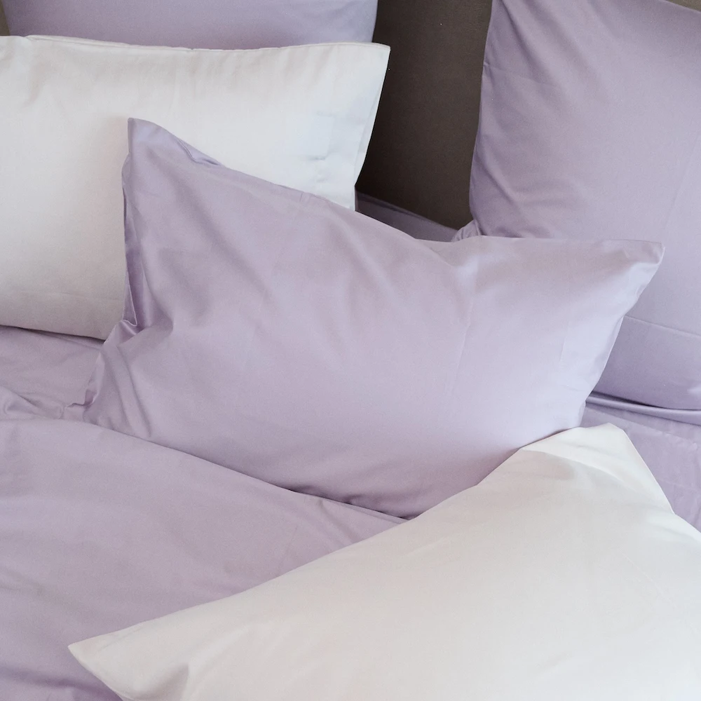 Bedroommood pillowcases milk lilac sateen