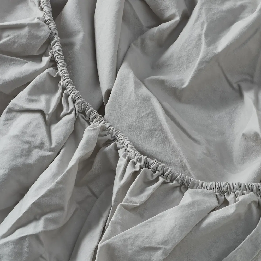 Bedroommood percale sheet stone