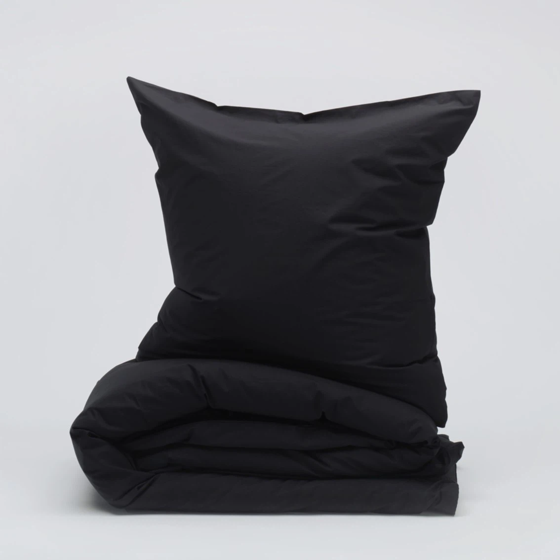 Bedroommood percale duvet set black