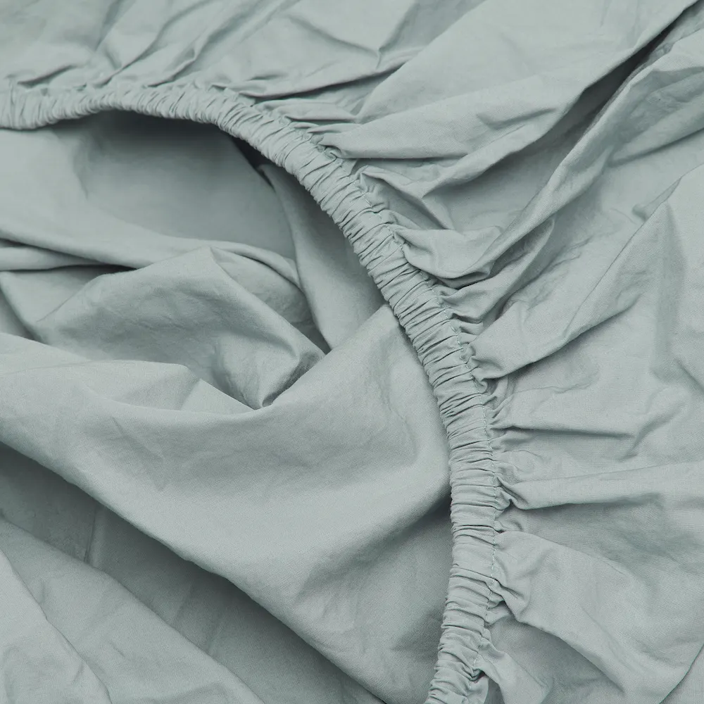 Bedroommood percale sheet sage