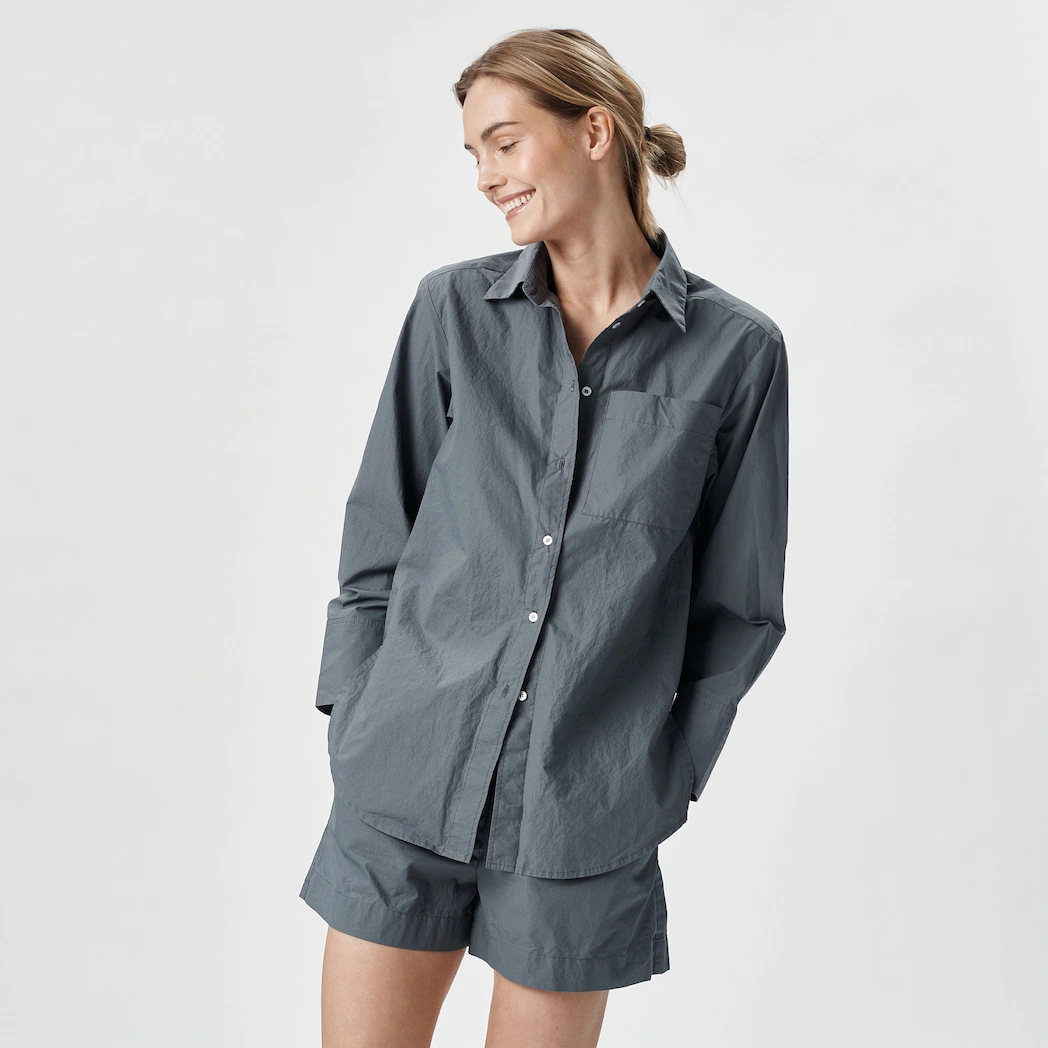Bedroommood Julija Steponaviciute pyjama dark grey shirt pockets