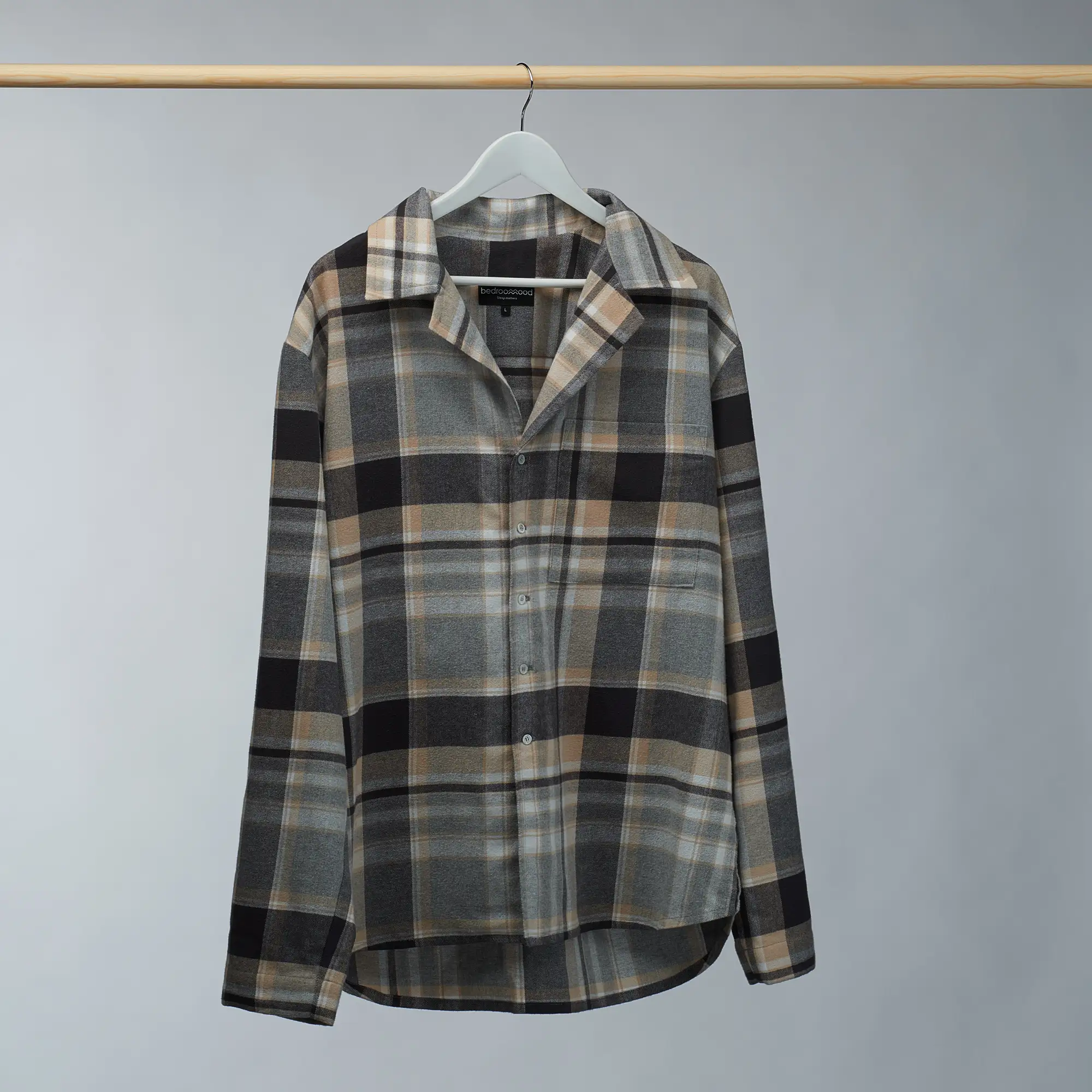 Soft flannel pyjama shirt