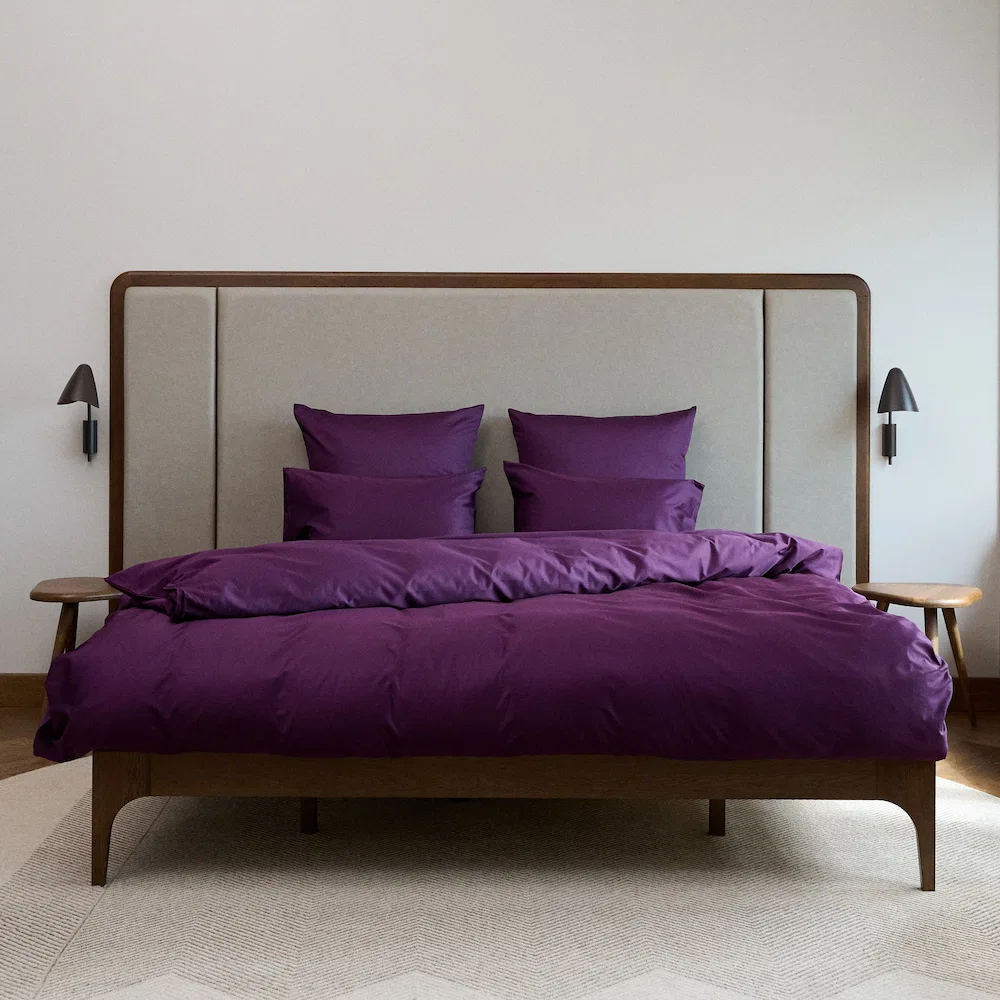 Bedroommood sateen plum