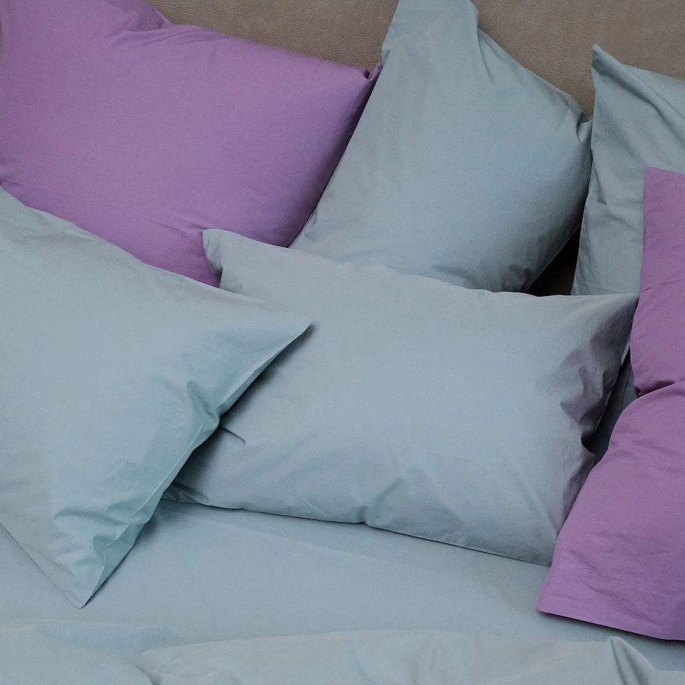 Bedroommood percale sage lavender pillowcases
