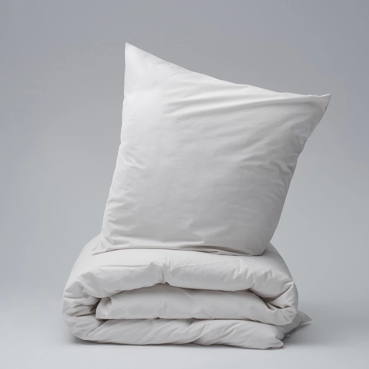 Bedroommood percale duvet set almond milk