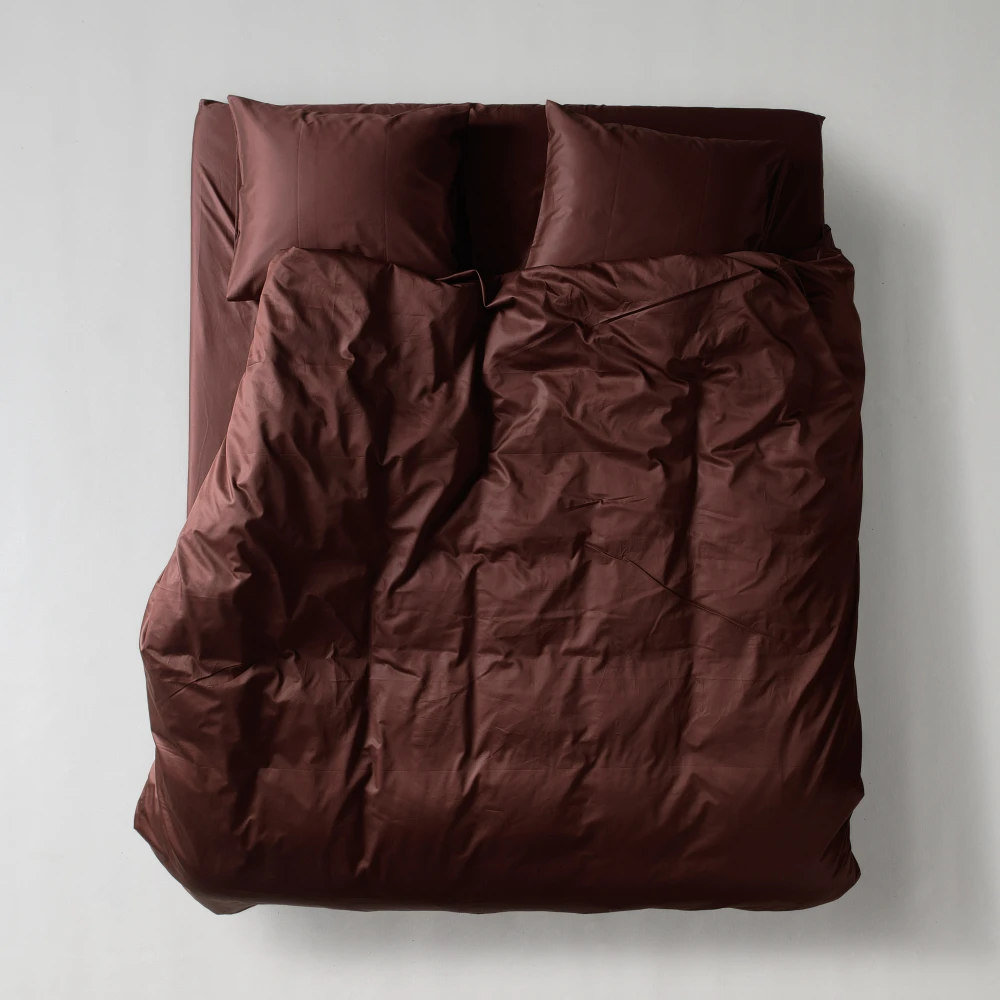 Satin-Bettlaken | Hazelnut | 200×200×25
