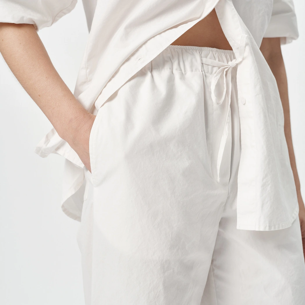 Bedroommood Julija Steponaviciute pyjama milk pants close up