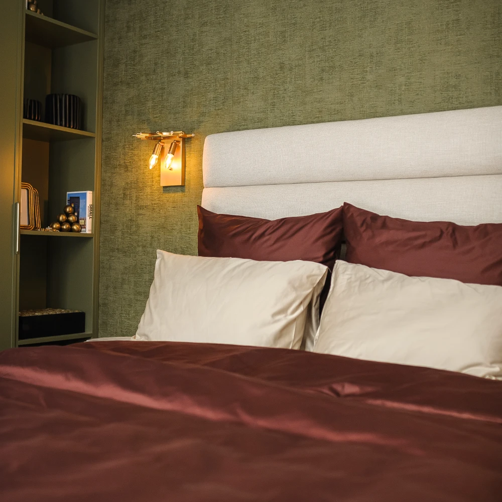 Satin-Bettbezug - NEW Hazelnut