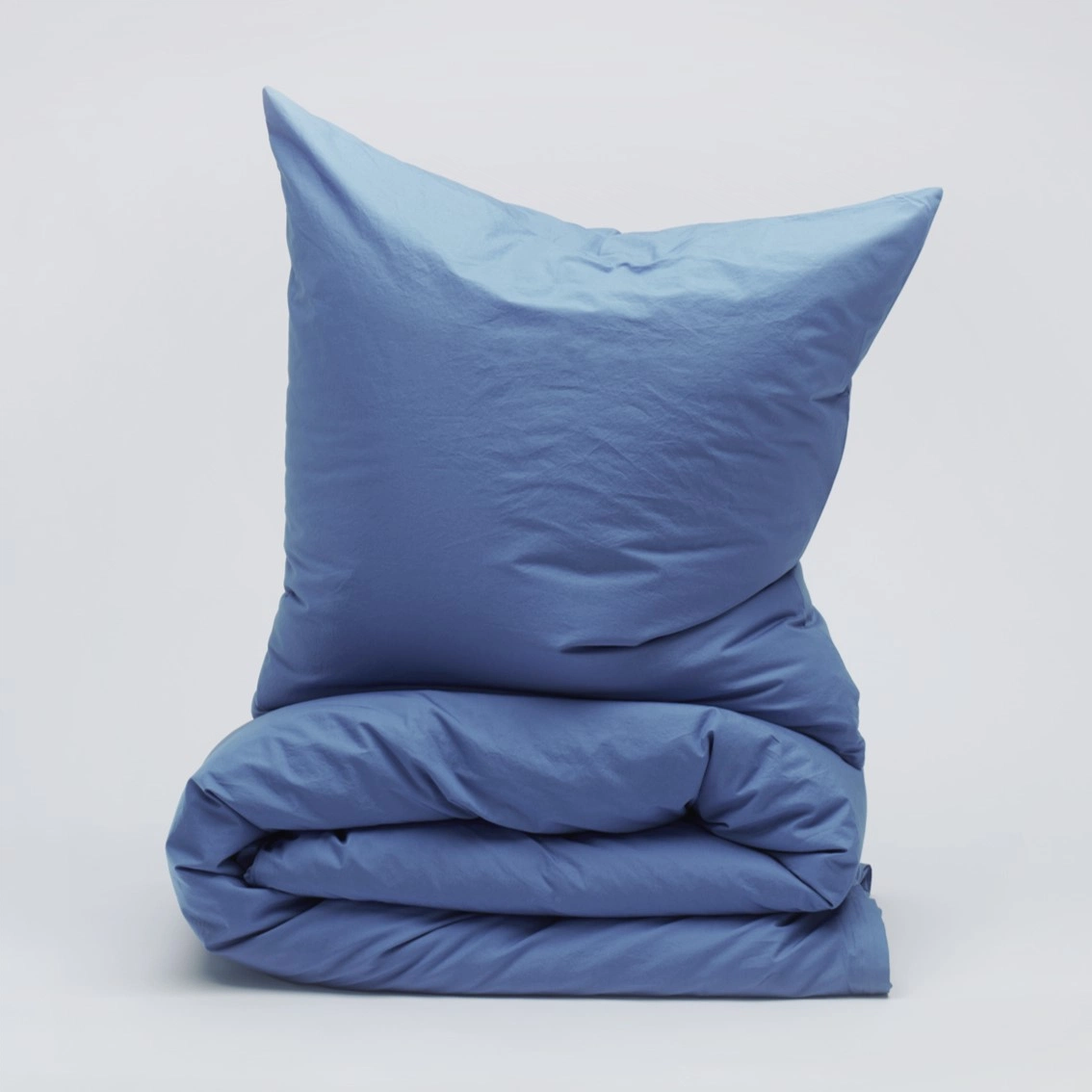 Bedroommood percale duvet set blue