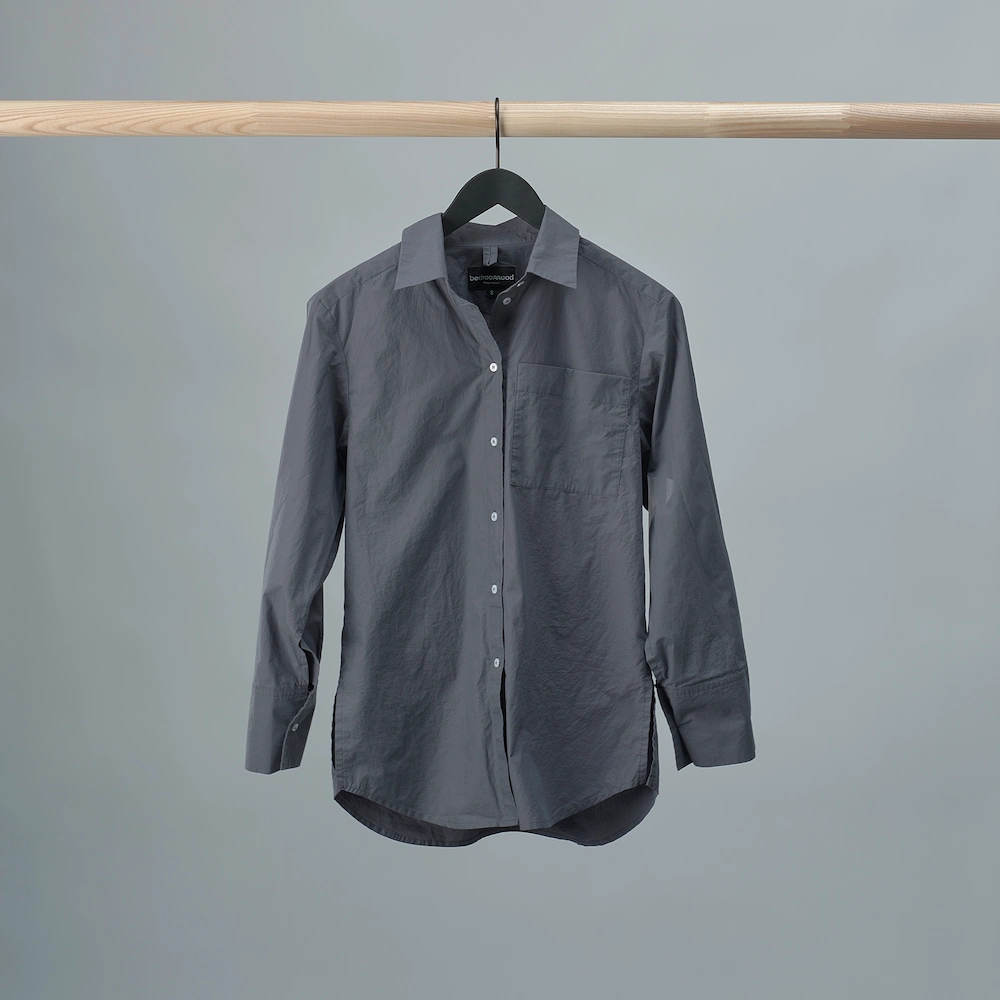 Bedroommood pyjama shirt dark grey