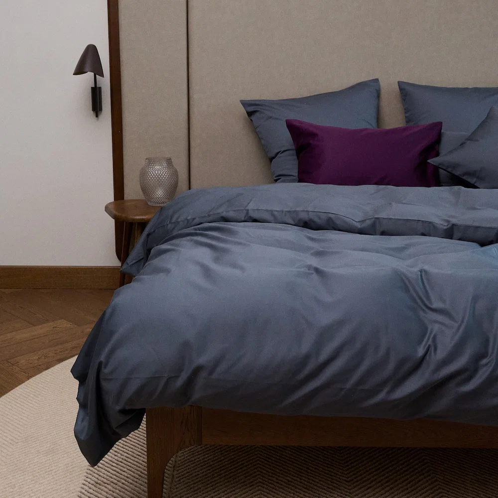 Bedroommood dark grey sateen