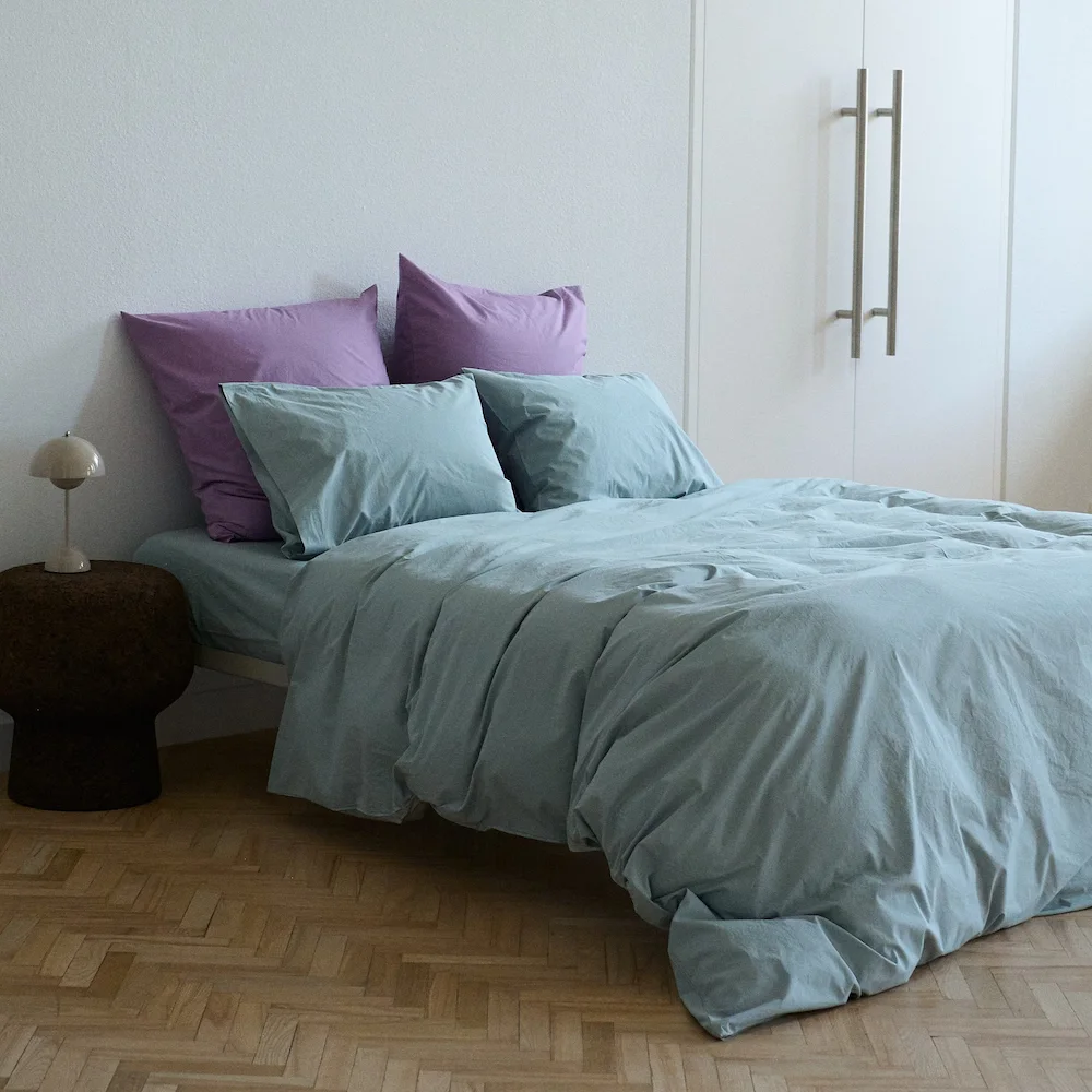 Bedroommood sage percale