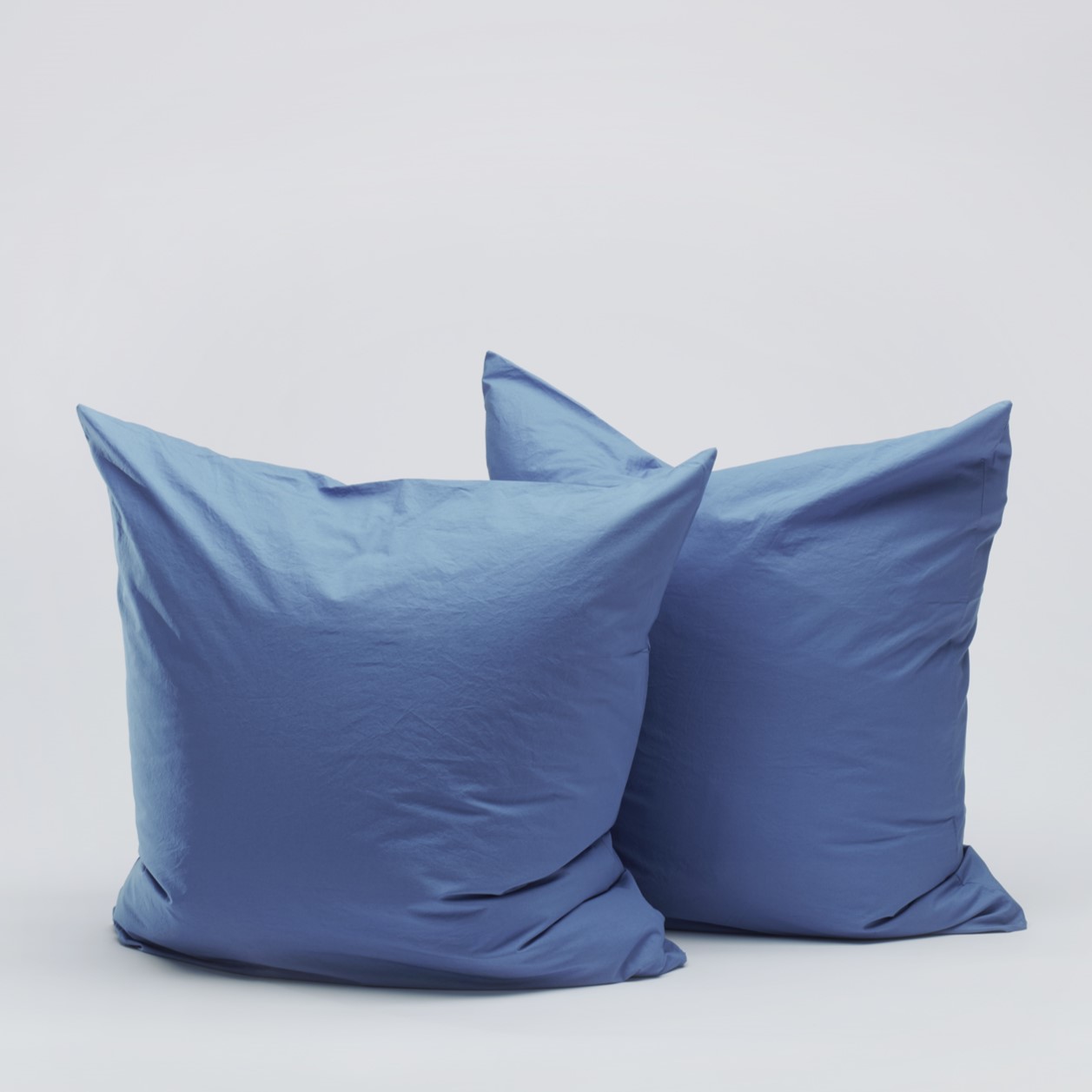 Bedroommood percale pillowcases blue