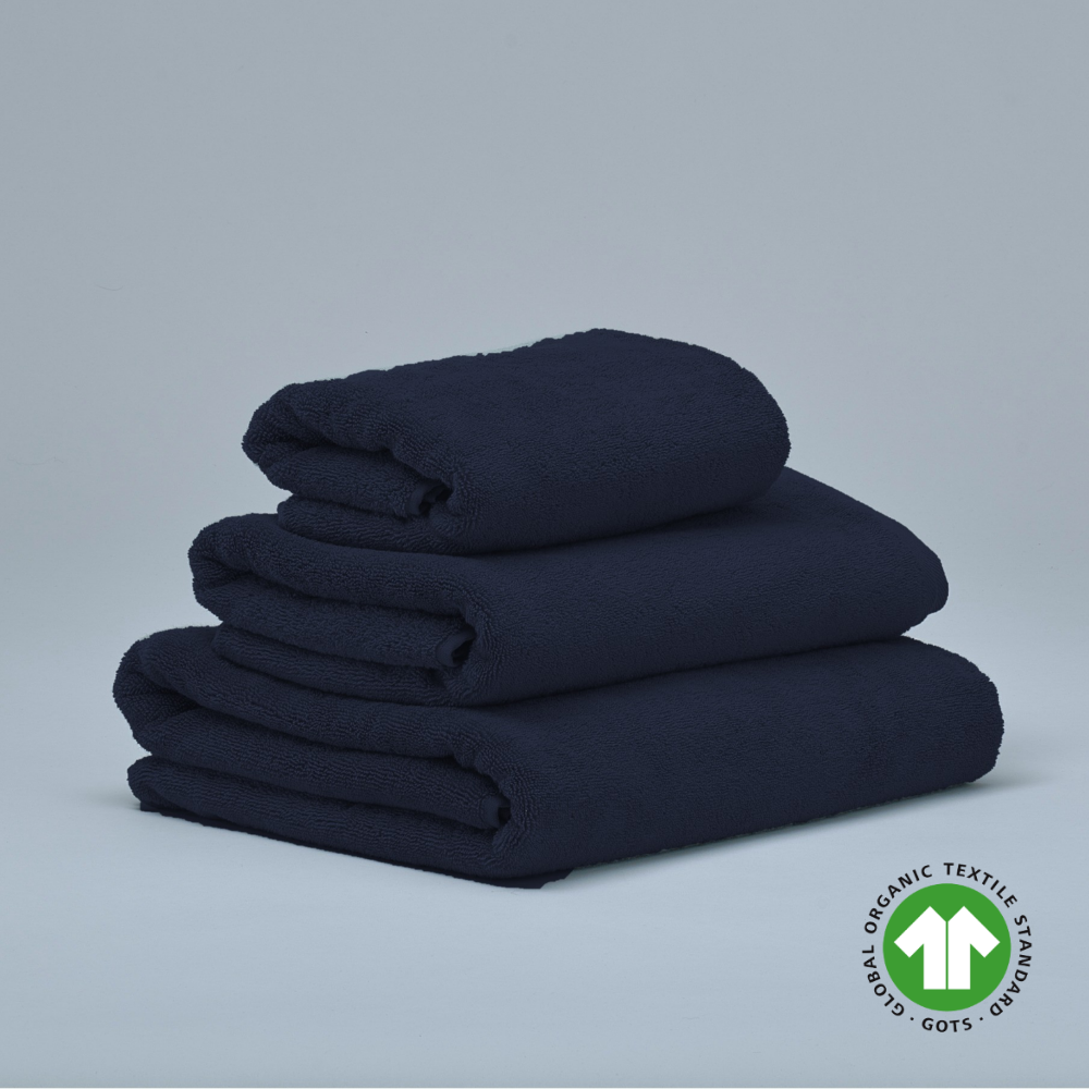 Superweiches Handtuch aus Bio-Baumwolle - Navy