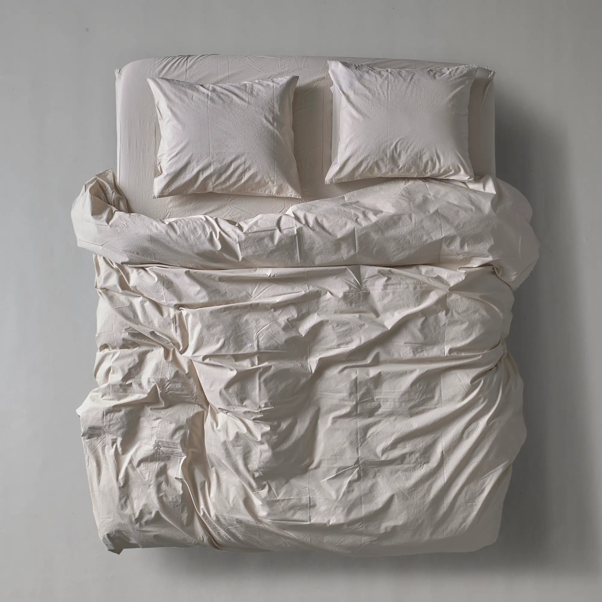 Perkal-Bettbezug - Beige