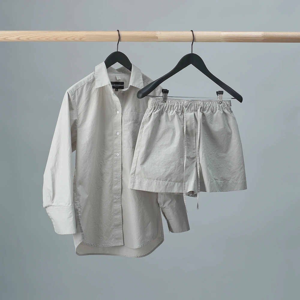 Bedroommood pyjama set with shorts stone