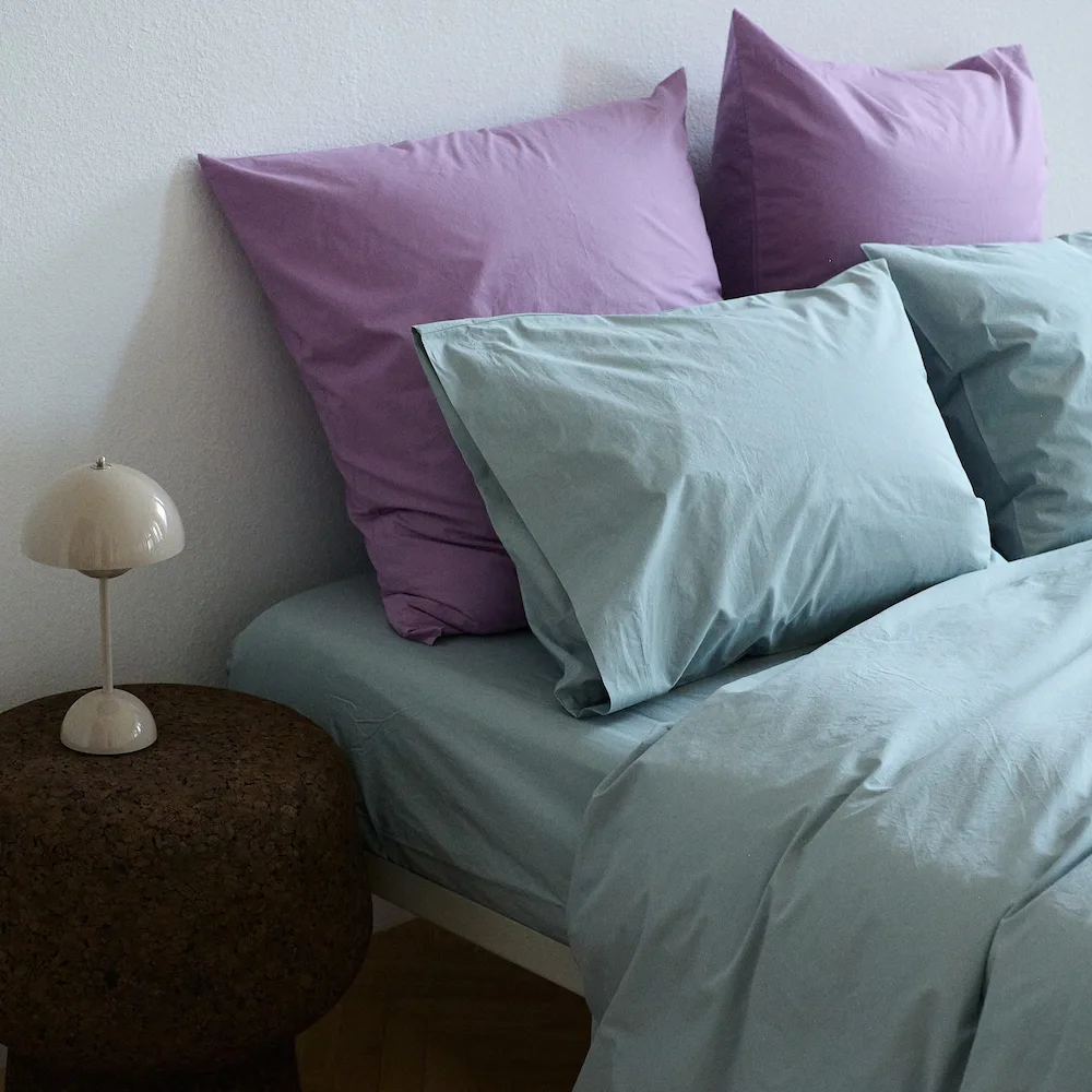 Bedroommood percale sage lavender bedding