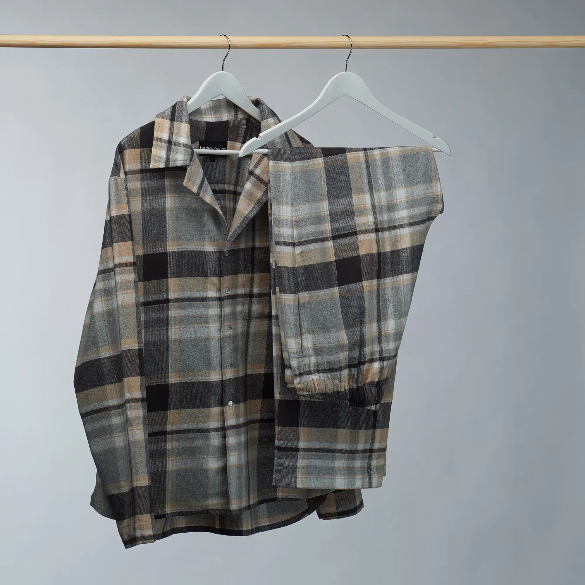 Soft flannel pyjama pants - Cinnamon