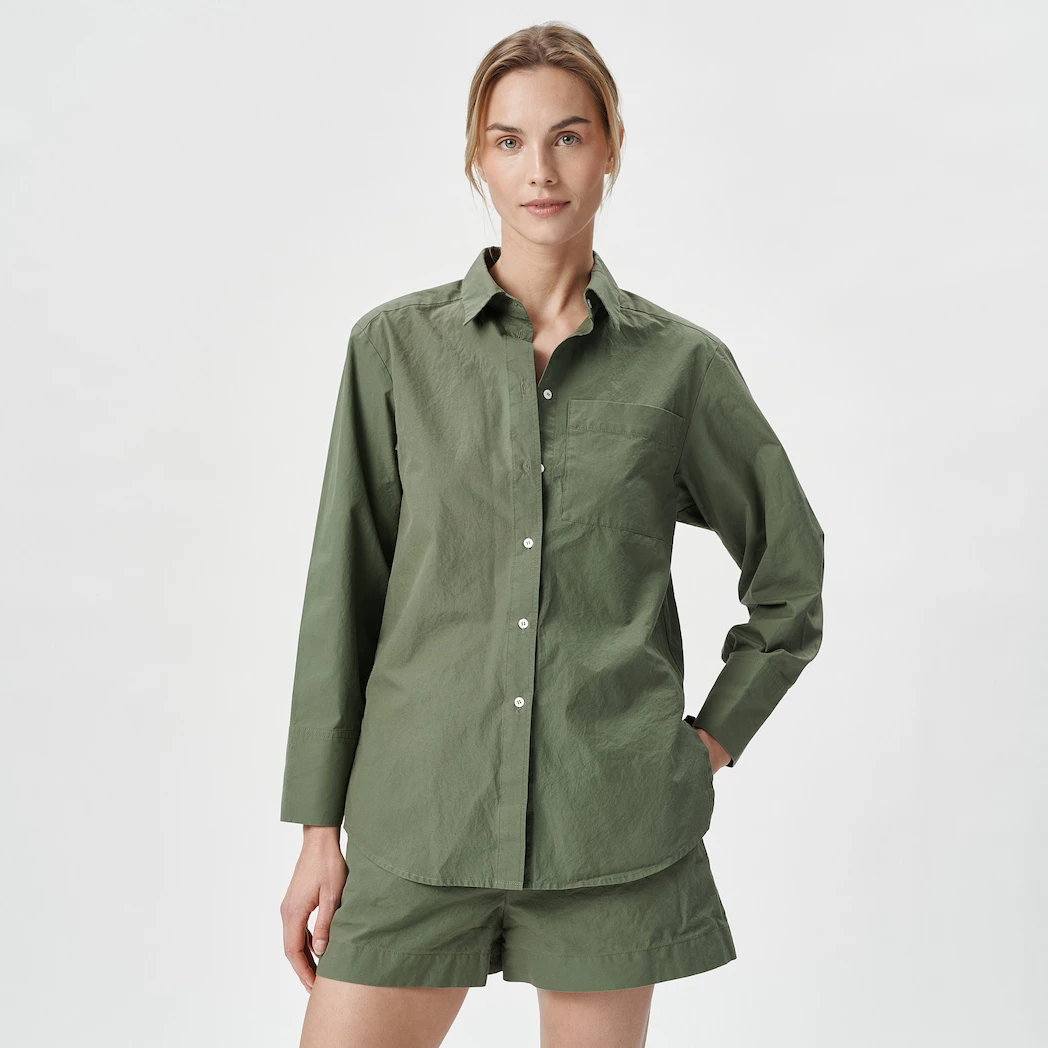 Bedroommood Julija Steponaviciute pyjama forest set shirt and shorts