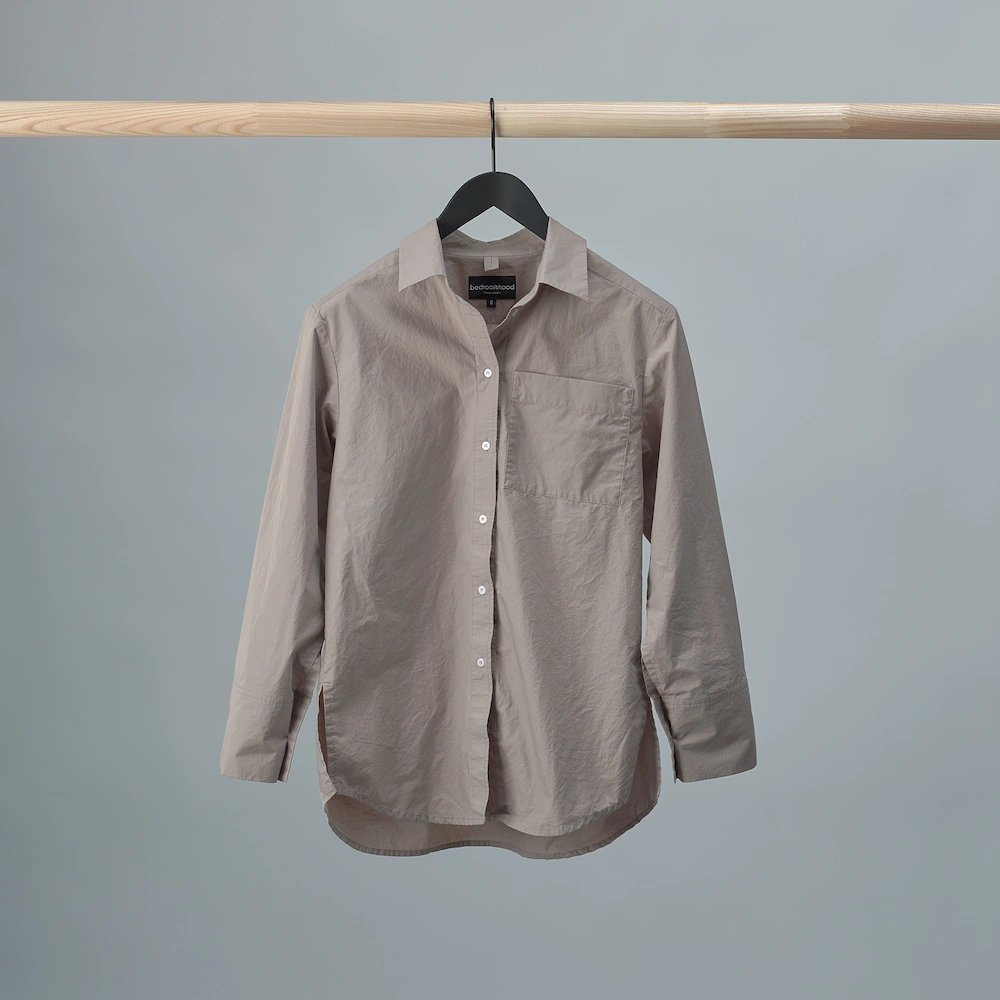 Bedroommood pyjama shirt taupe