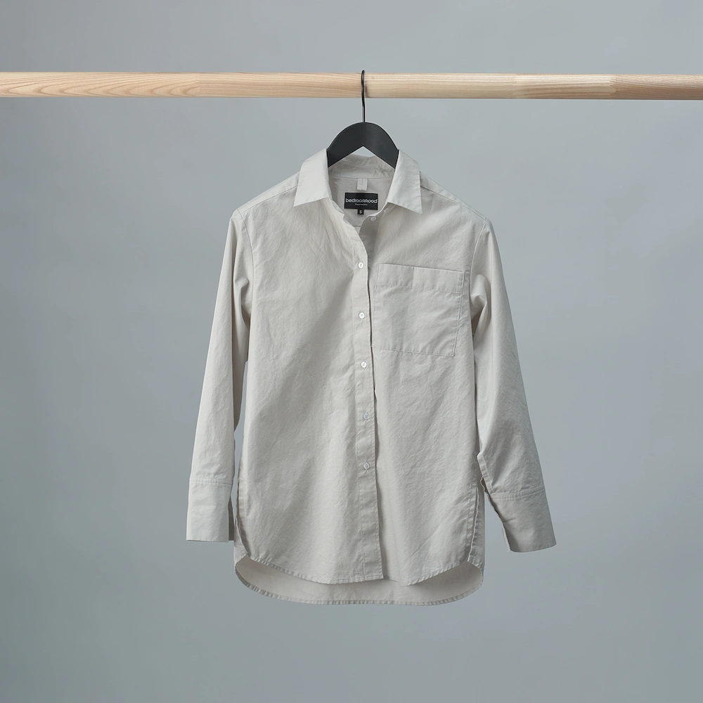 Bedroommood pyjama shirt stone