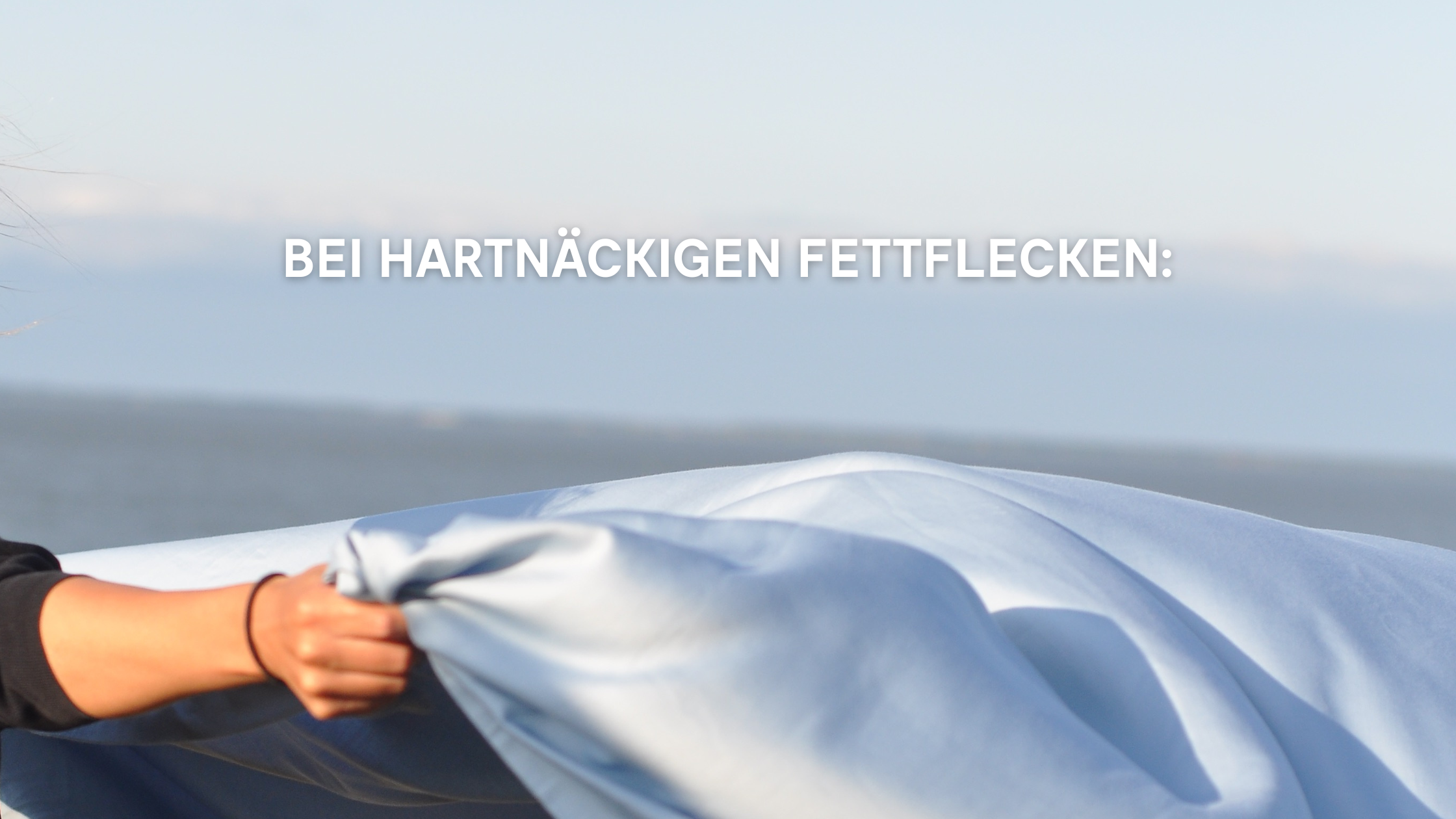 Bei hartnäckigen Fettflecken: