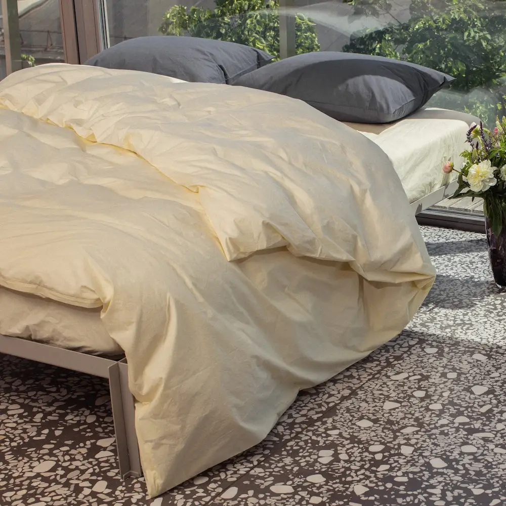 Bedroommood lemonade dark grey percale