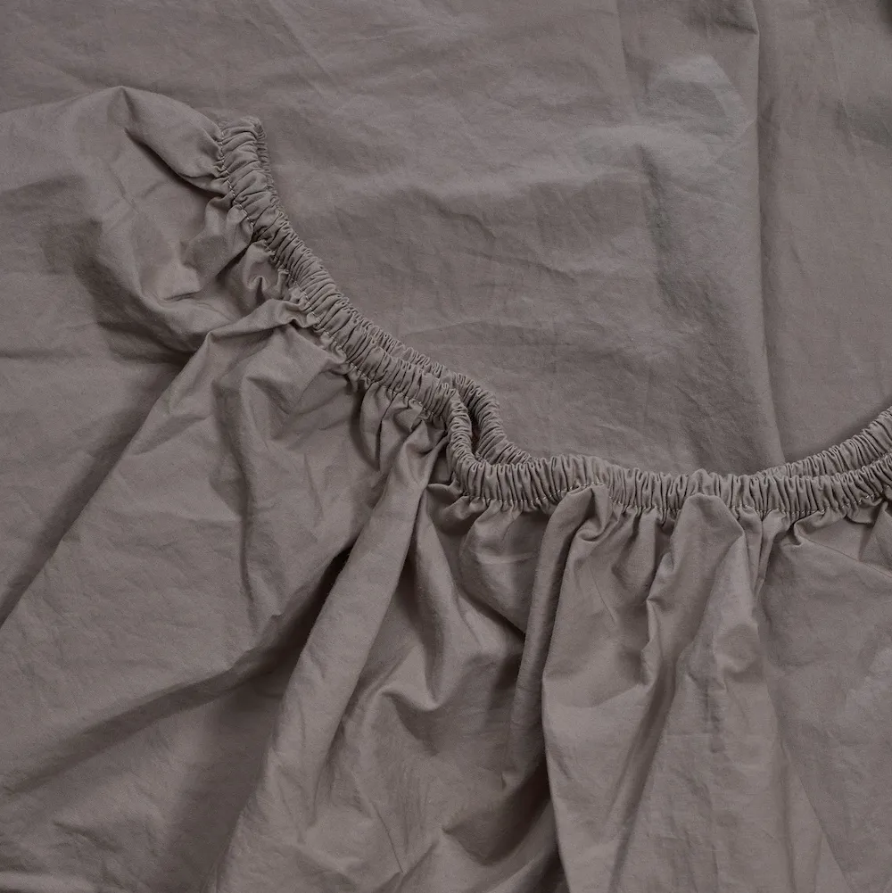 Bedroommood percale sheet taupe