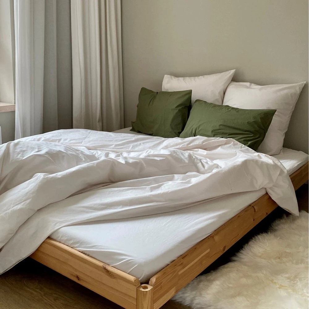 Percale Bedding Almond Milk Bedroommood