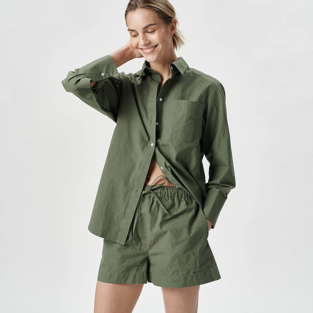 Bedroommood Julija Steponaviciute pyjama forest shorts and shirt