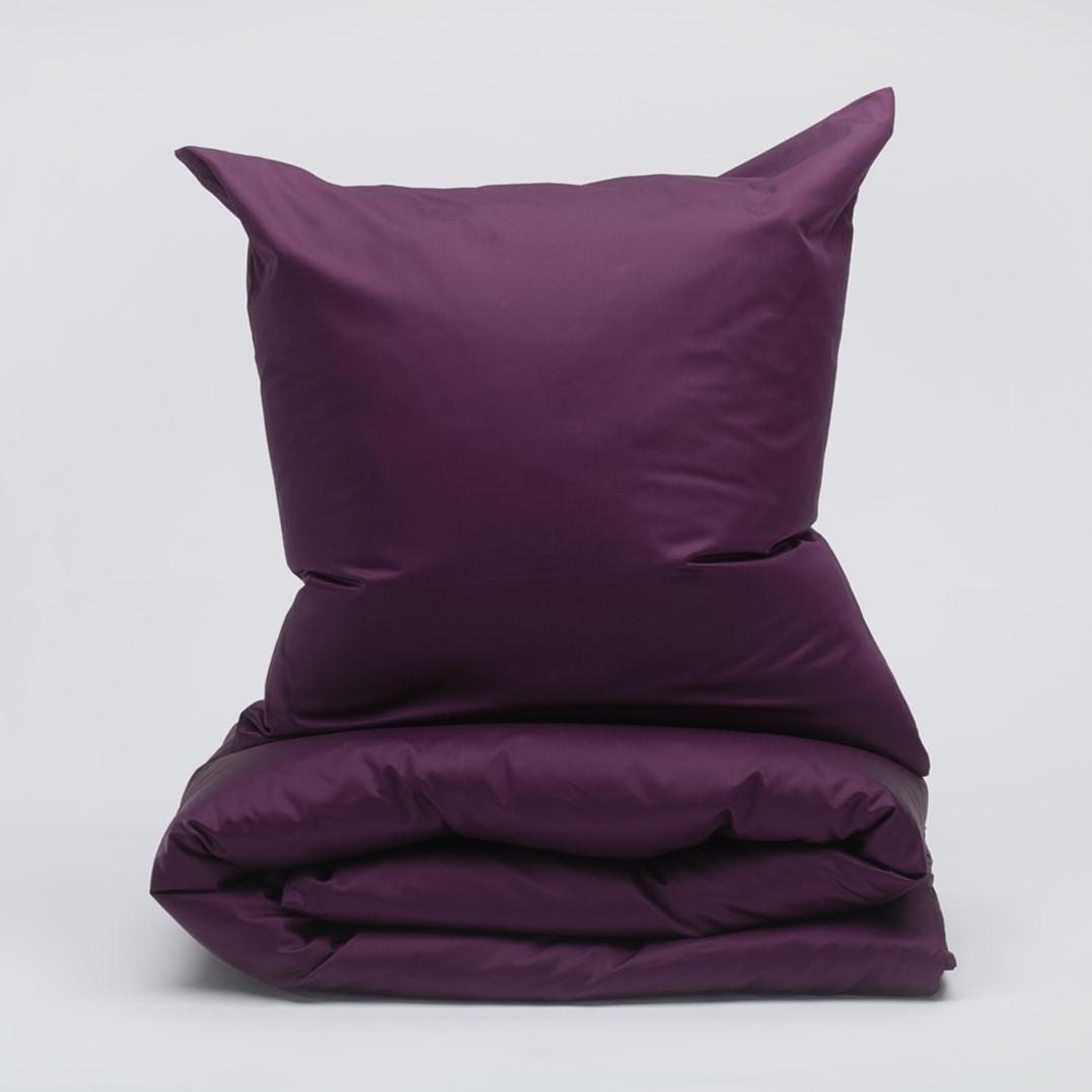 Bedroommood sateen duvet set plum
