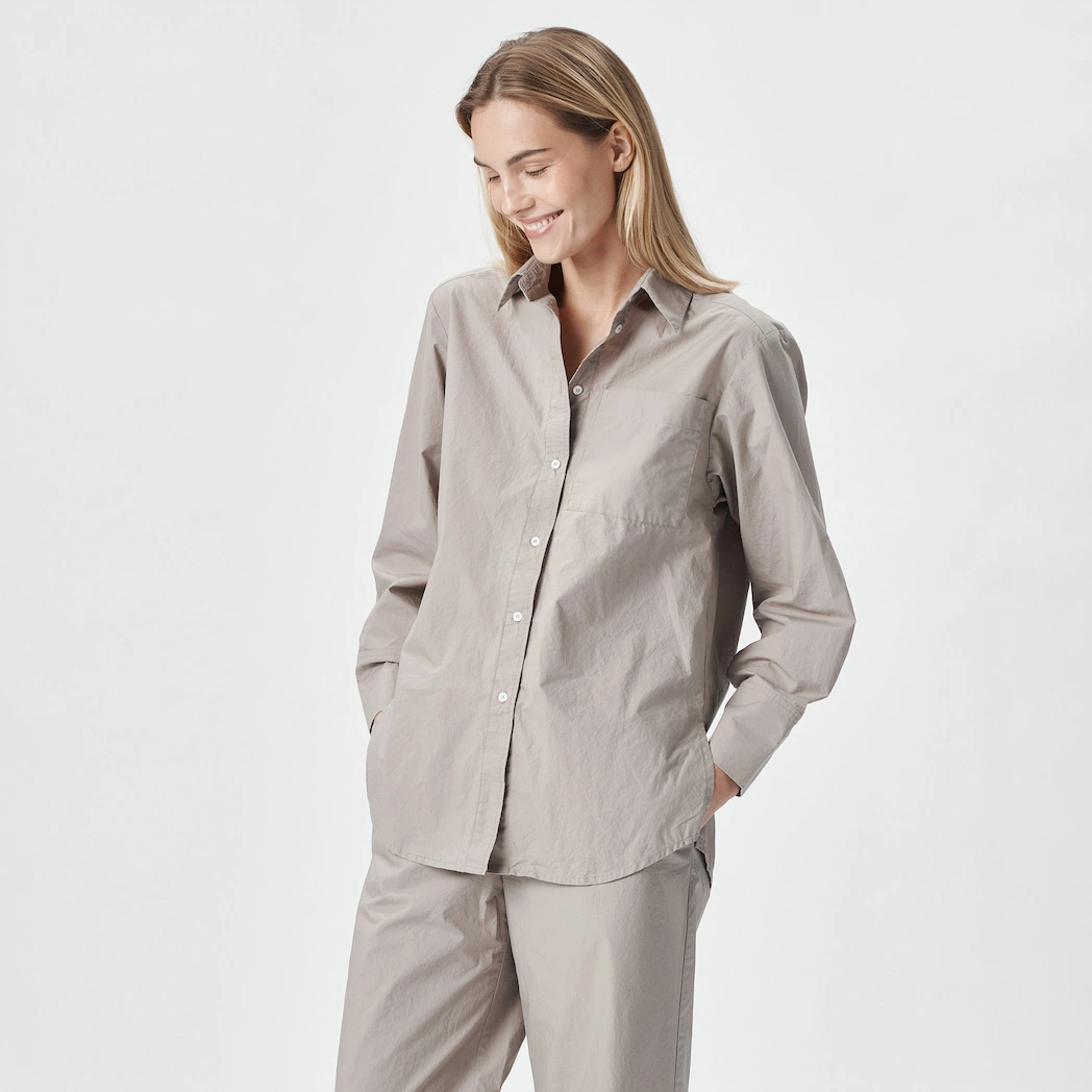 Bedroommood Julija Steponaviciute pyjama taupe shirt 1