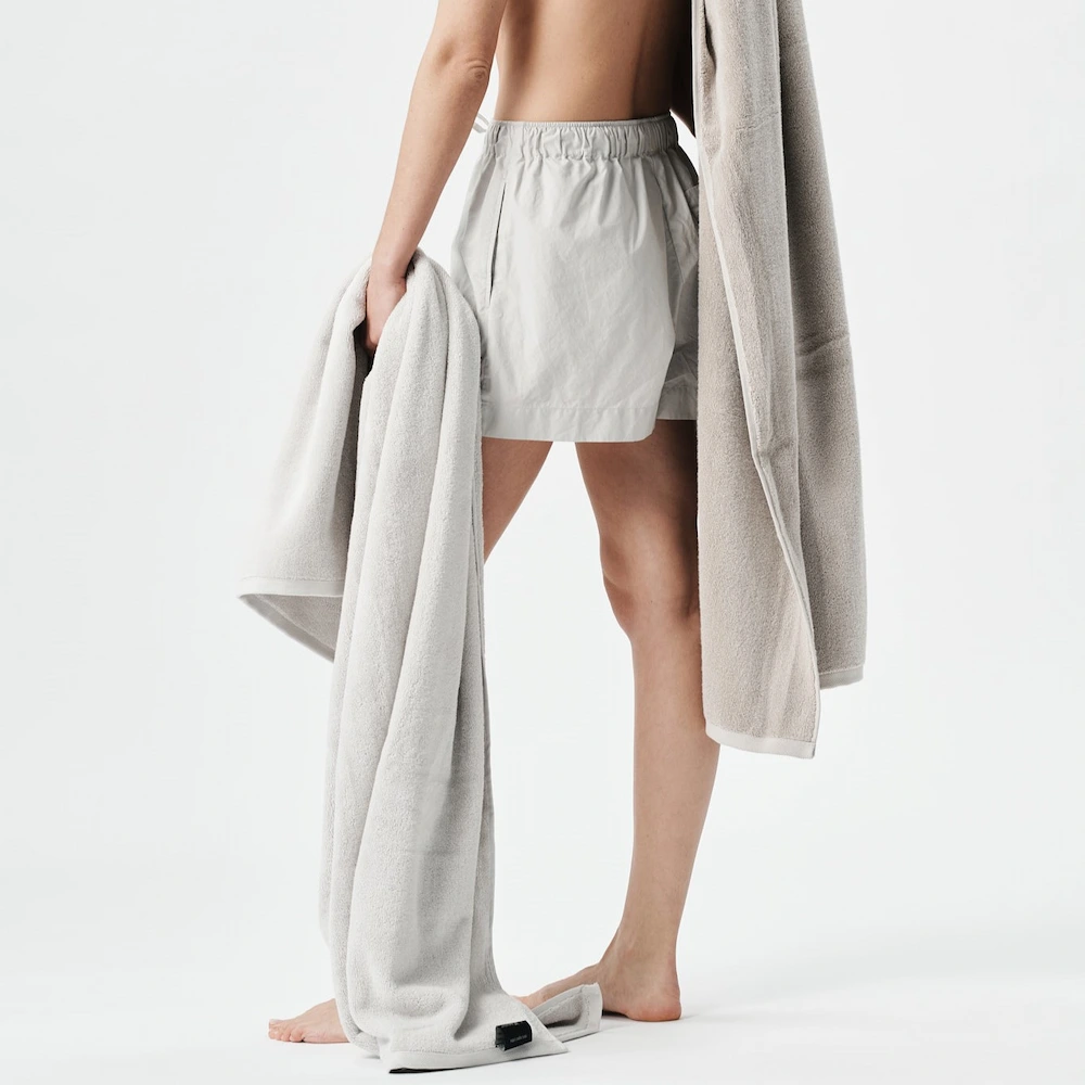 Towel stone taupe colour