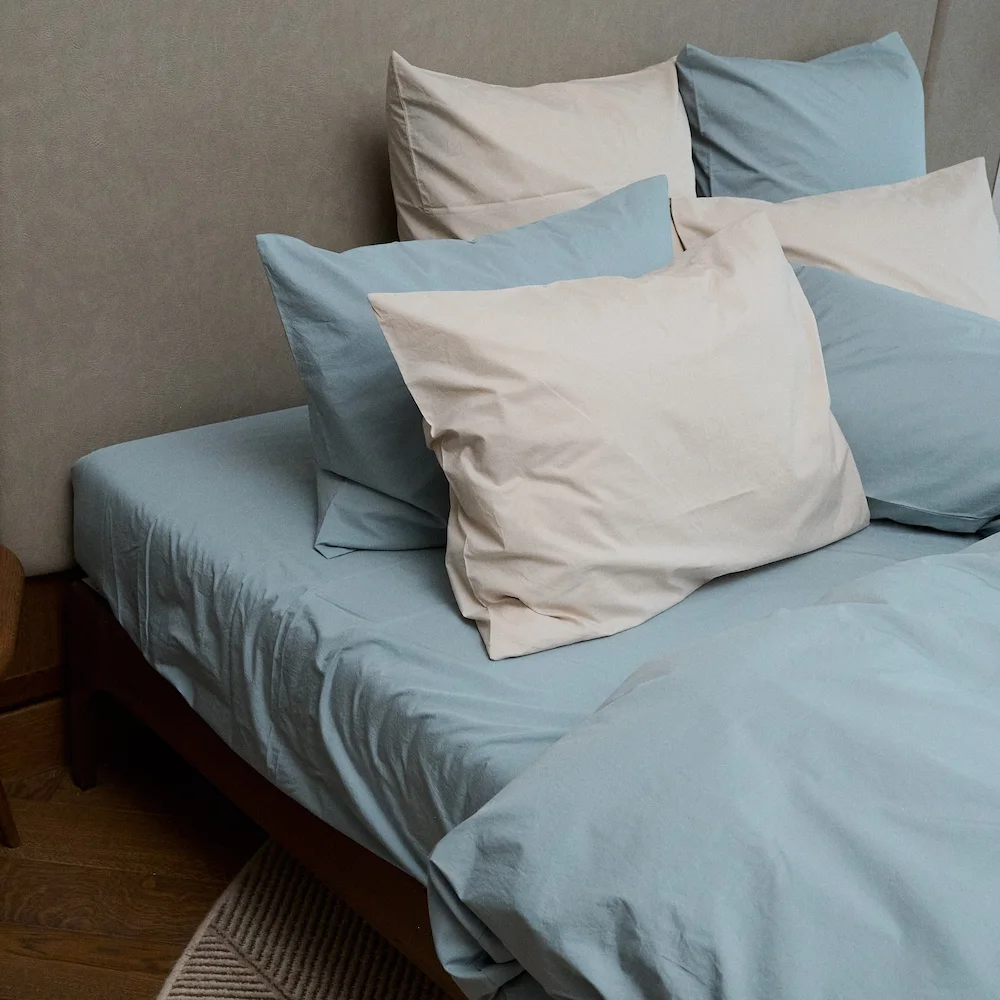 Bedroommood percale sage beige